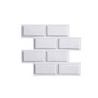 Placa PVC 25x25cm 3D Decorativa Autocolante Revestimento Plástico Auto Relevo com Vários Modelos