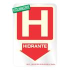 Placa Pvc Fotoluminescente 15x28,4 Hidrante Sinalize