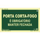 Placa PVC Rígido Porta Corta Fogo Fotoluminescente 0,80mm 24x12 PAF-913 - ENCARTALE