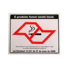 Placa Pvc Sinalização Lei Proibido Fumar Não Fume