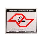 Placa PVC Sinalização Lei Proibido Fumar Não Fume - Jaime