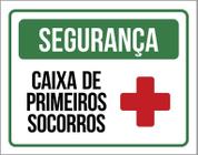 Placa Segurança Caixa Primeiros Socorros 18X23