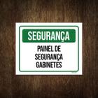 Placa Segurança Painel De Segurança Gabinetes 27X35