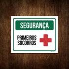 Placa Segurança - Primeiros Socorros (18X23)