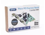 Placa Serial Knup Kp-t89, 16Mbps Pci-e Express X1 Com 2 Portas Serial Db9