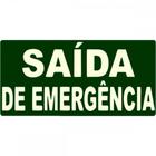 Placa Sinal.15X25 Lum.Saida Emerg - Kit C/5 CA - LOOK