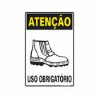 Placa Sinal 20X30 Uso Obrigatorio De Botas