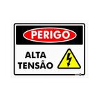 Placa Sinalização 150x200mm PERIGO ALTA TENSÃO Ref PS128 ENCARTALE