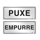 Placa Sinalização 15x15 Puxe/empurre - Bemfixa