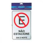 Placa Sinalizacao 20X30 Nao Estacione - Kit C/5 Cartelas - LOOK