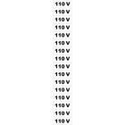 Placa Sinalização Adesiva 110v Para Identificação Cartela com 16 un 110v