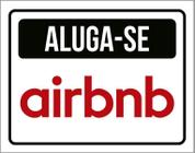 Placa Sinalização - Aluga-Se Airbnb 27X35