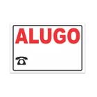 Placa Sinalização Alugo 30X20 - Acesso