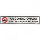 Placa Sinalizacao Aluminio 05X25 ''Ar Condicionado'' 100An