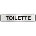 Placa Sinalizacao Aluminio 05X25 ''Toilette'' 100Ap