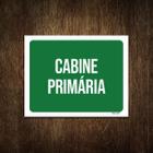 Placa Sinalização Ambiente Cabine Primária 27X35