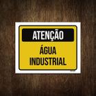 Placa Sinalização Atenção Água Industrial 36X46