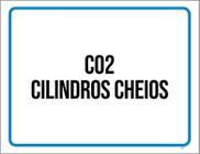 Placa Sinalização - C02 Cilindros Cheios 36X46