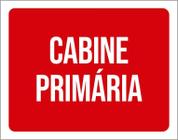 Placa Sinalização Cabine Primária 36X46