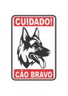 Placa sinalização cao bravo 02 20x30 - Pacific