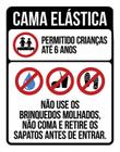 Placa Sinalização - Condomínio Cama Elástica 36X46