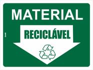 Placa Sinalização de Aviso Material Reciclável - Look Placas de Sinalização