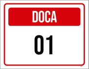 Placa Sinalização - Doca 01 27X35