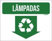 Placa Sinalização Lâmpadas 27X35 - Sinalizo