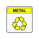 Placa Sinalização Lixo Metal 18x18
