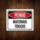 Placa Sinalização - Perigo Caveira Produto Tóxico 18x23 - Sinalizo