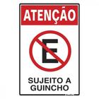 Placa Sinalizacao Poliestireno 20X30 ÂProibido Estacionar Sujeito A Guinchoâ 250By