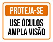 Placa Sinalização - Proteja-Se Use Óculos Amplia Visão 36X46