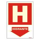 Placa Sinalizacao Pvc 20X30 ''Hidrante'' Fluorescente 250Be - SINALIZE