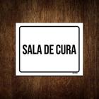 Placa Sinalização - Sala De Cura 27X35