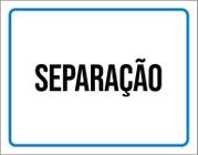 Placa Sinalização - Separação Setor ul 36X46