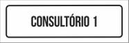 Placa Sinalização - Setor Consultório 1-23X9