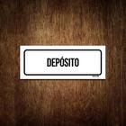 Placa Sinalização - Setor Depósito (23X9) - Sinalizo.Com