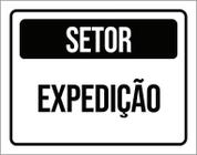 Placa Sinalização - Setor Expedição 36X46 - Sinalizo