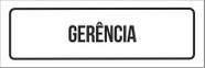 Placa Sinalização - Setor Gerência-23X9