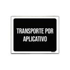 Placa Sinalização - Transporte Por Aplicativo Ml3820 27X35