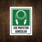 Placa Sinalização Use Protetor Auricular 27X35