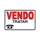 PLACA SINALIZAÇÃO - VENDE-SE (tratar com) - Anxin