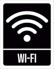 Placa Sinalização Wifi 27X35