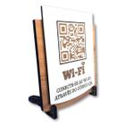 Placa Uso de Wi-Fi - QR - Design Inovador - Victare