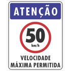 Placa Velocidade Máxima Permitida 20 x 25 cm