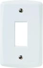 Placa Vertical 1 Conector 4X2 Tramontina Lux² Blanca