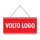 Placa Volto Logo - Cordão E Ventosa - 15x30 cm