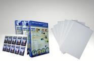 Placas de PVC com Película para Impressão A4 (crachá, cartão, cardápio) - 50 unidades