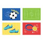Placas Decorativas Futebol Infantil Kids kit 4un 20x30cm