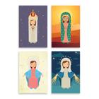Placas Decorativas Nossa Senhora Virgem Maria 30x40 Kit 4un